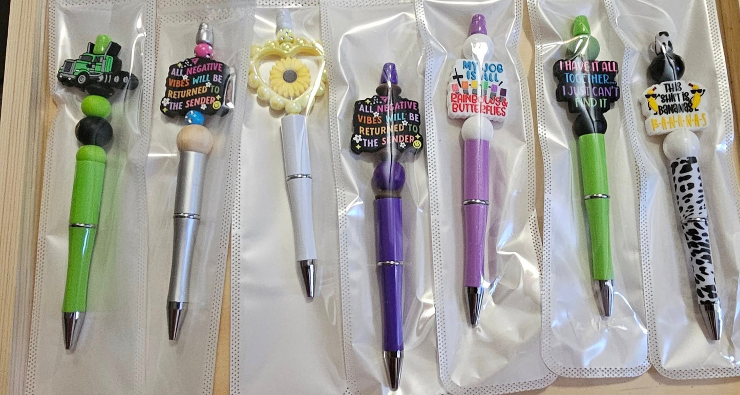 BEADED INK PENS (RANDOM SELECTION)