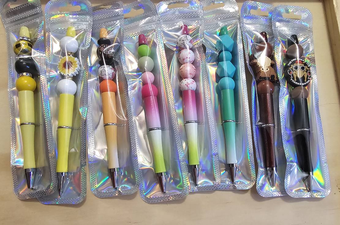 BEADED INK PENS (RANDOM SELECTION)
