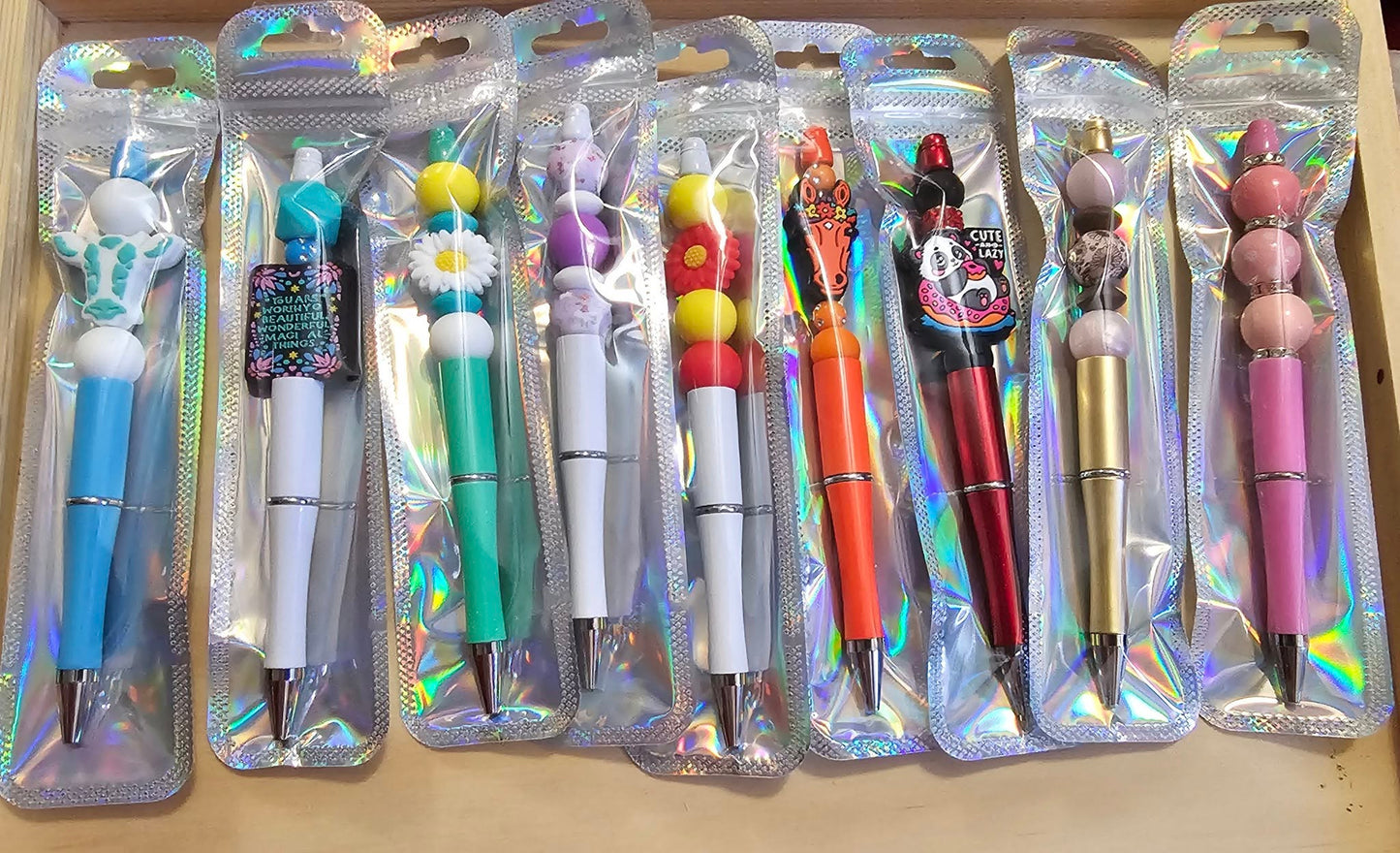 BEADED INK PENS (RANDOM SELECTION)