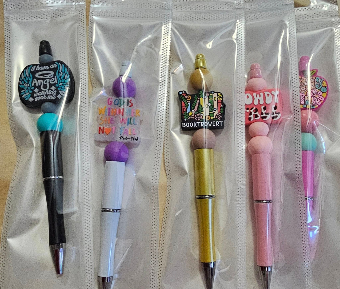 BEADED INK PENS (RANDOM SELECTION)