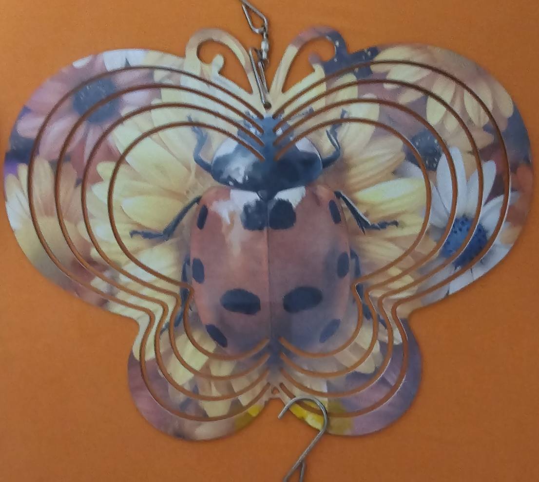 WIND SPINNER BUTTERFLY/LADYBUG