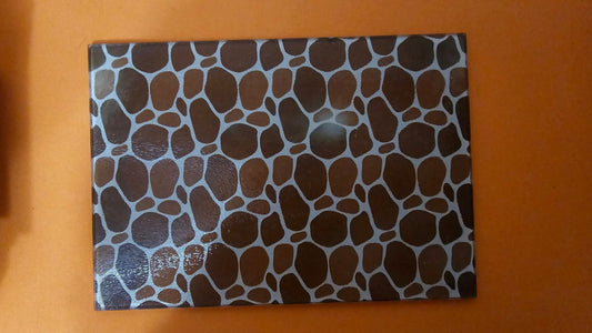 GLASS CUTTING BOARD ANIMAL PRINT