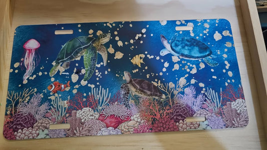 Sea Turtles license plate