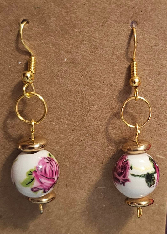 GLASS BEAD EARRINGS