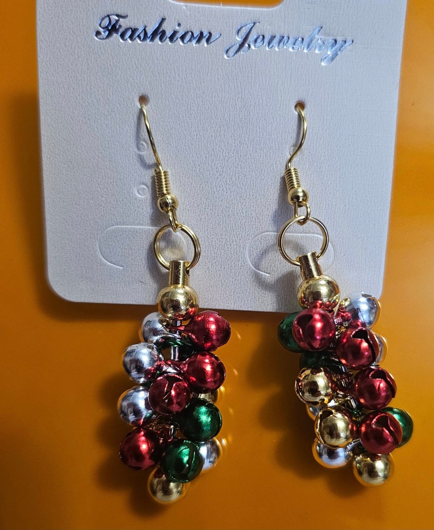 BEADED BAR EARRINGS