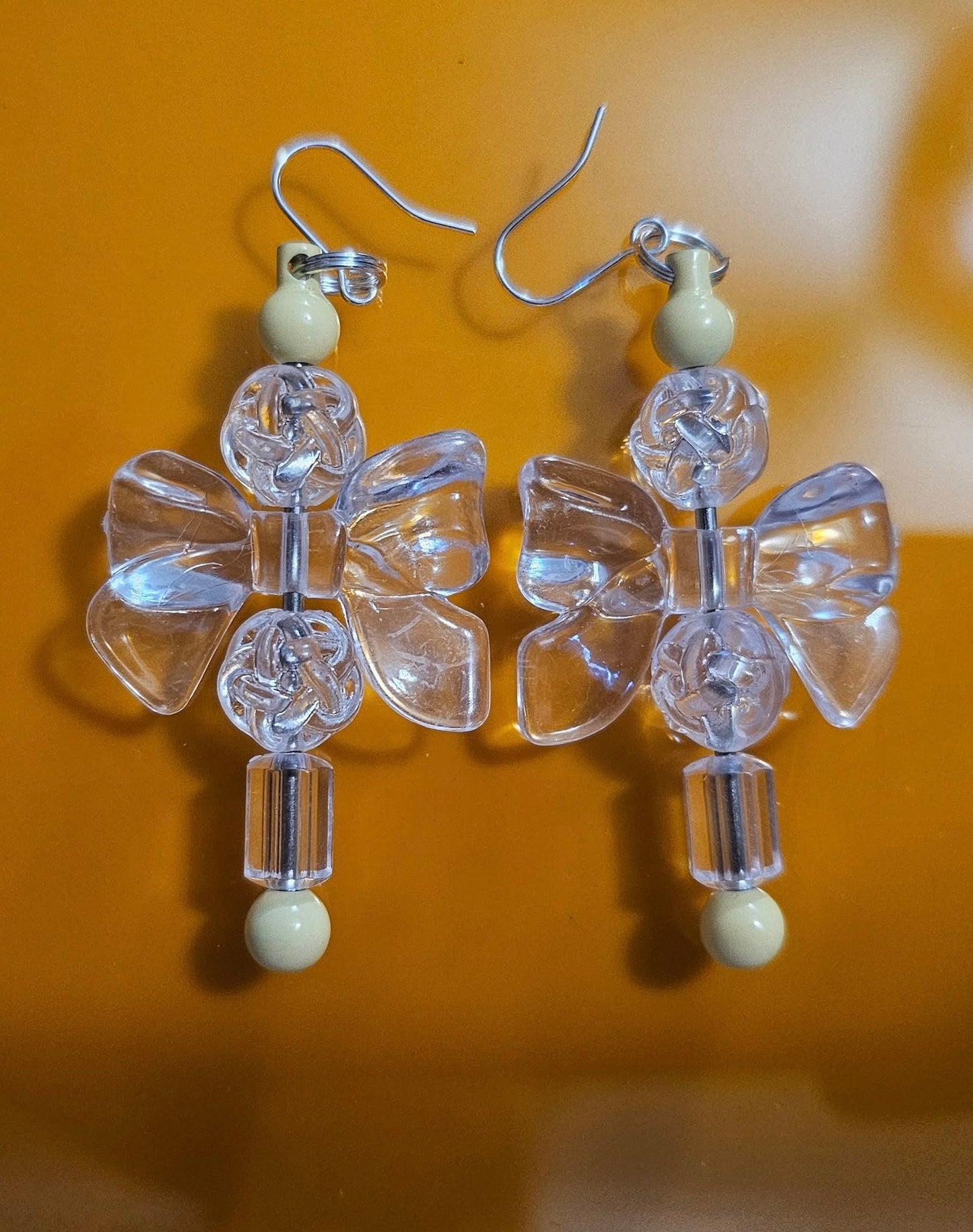 BEADED BAR EARRINGS