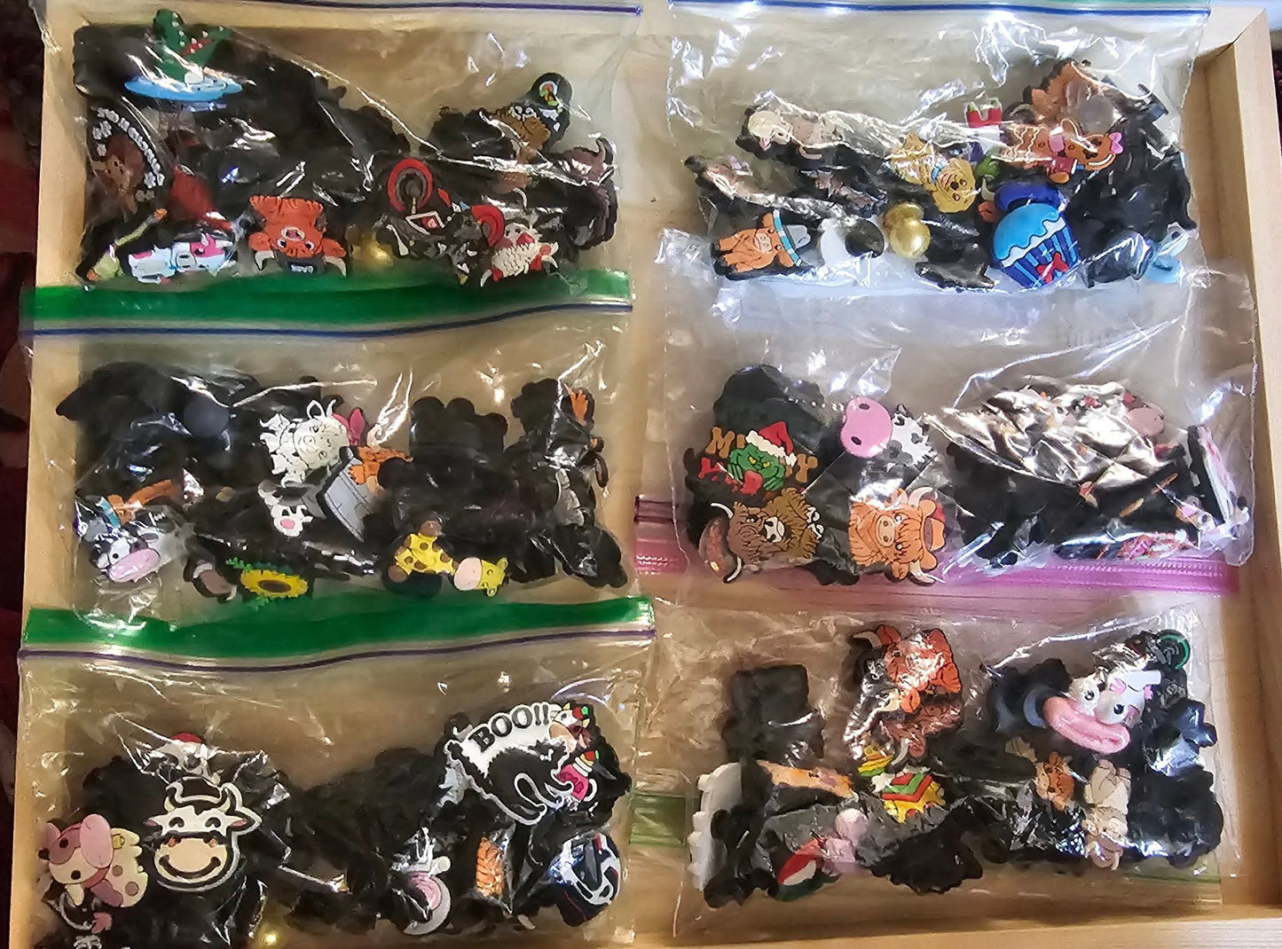 BAGS OF RANDOM SHOE CHARMS