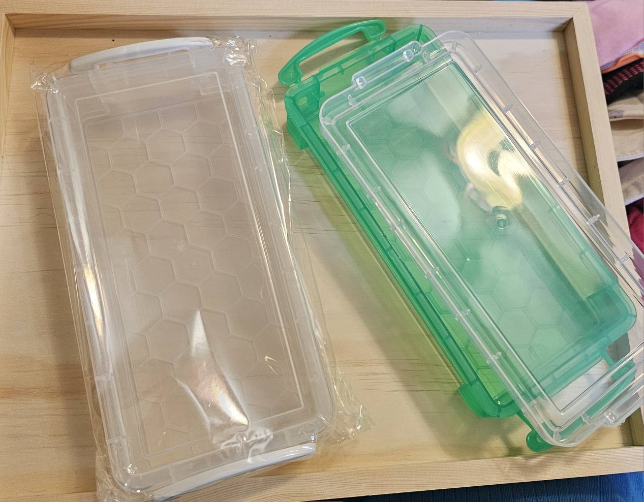 Plastic pencil cases