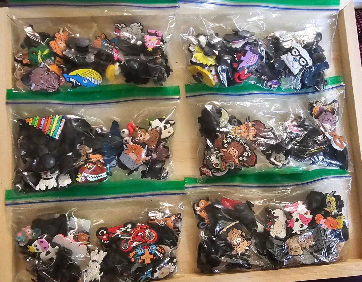 BAGS OF RANDOM SHOE CHARMS