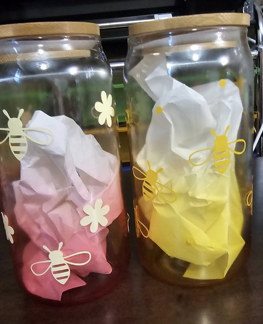 2 piece 16oz glass tumbler set