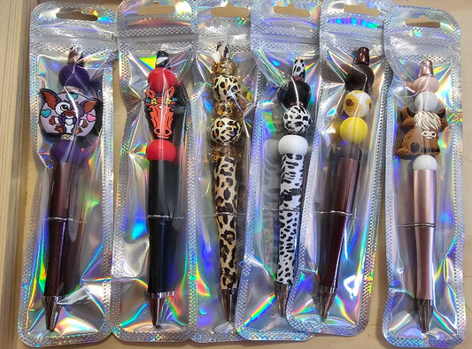 BEADED INK PENS (RANDOM SELECTION)
