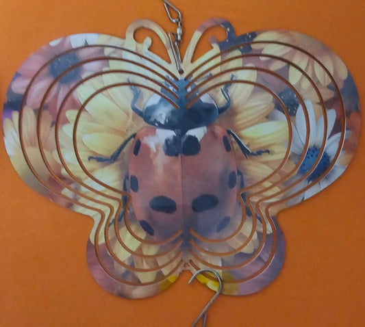 WIND SPINNER BUTTERFLY/LADYBUG
