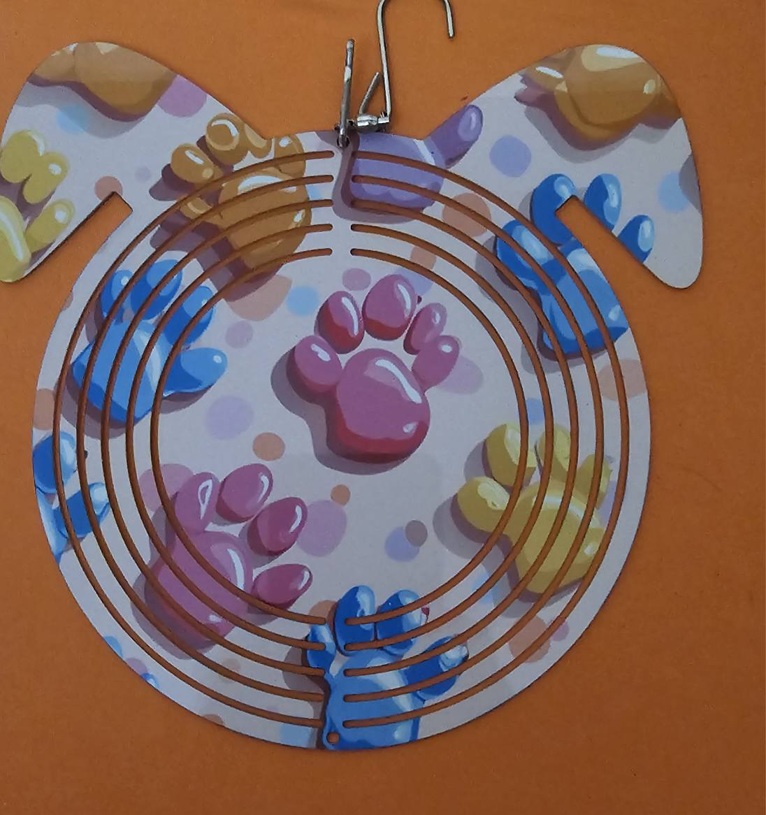 WIND SPINNER DOG HEAD SHAPE