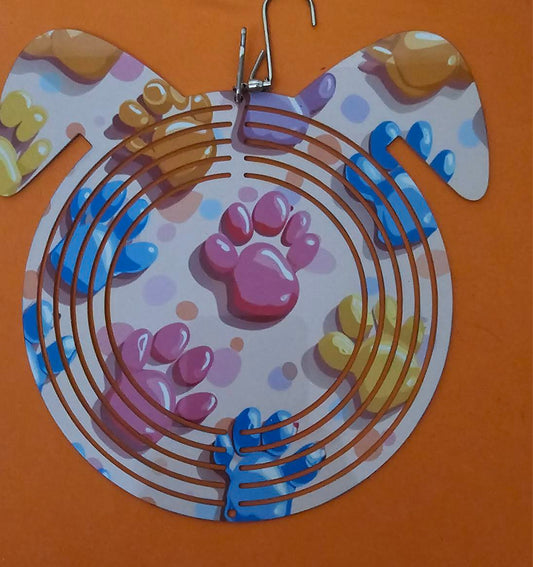 WIND SPINNER DOG HEAD SHAPE