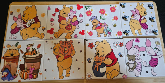 8 piece Winnie the Pooh coaster set