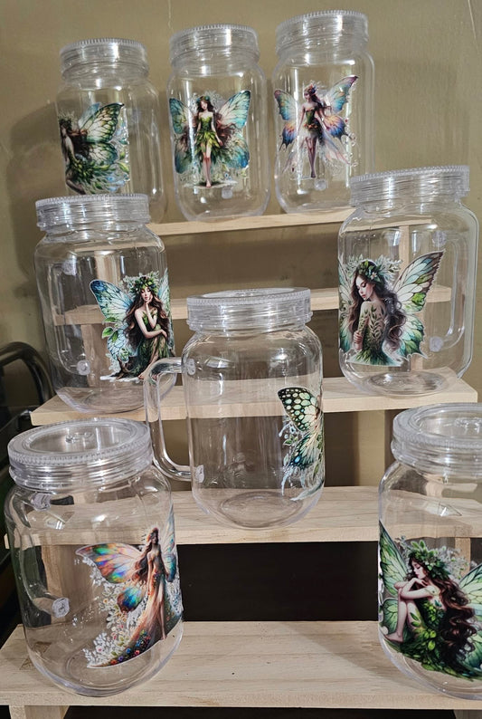 plastic mason jar type cup