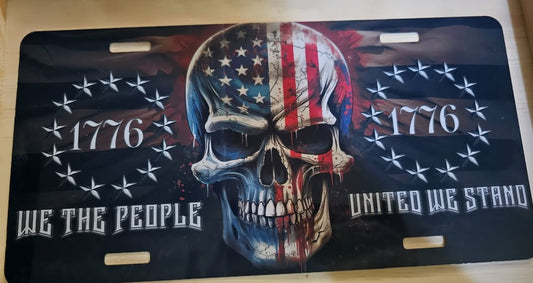 Patriotic license plate