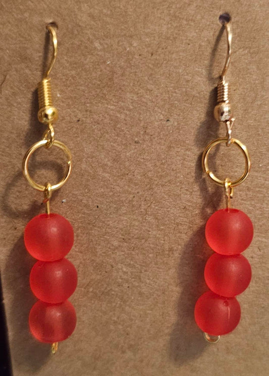 GLASS BEAD EARRINGS