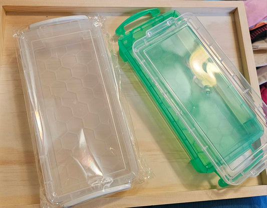 Plastic pencil cases